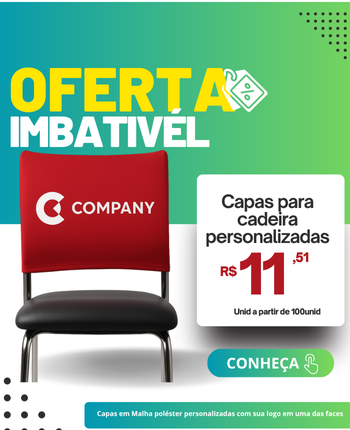 Promoção capas de cadeira