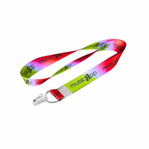 Cordão Para Crachá Personalizado Poliéster 85x2cm 4x4  Argola metálica + jacaré 